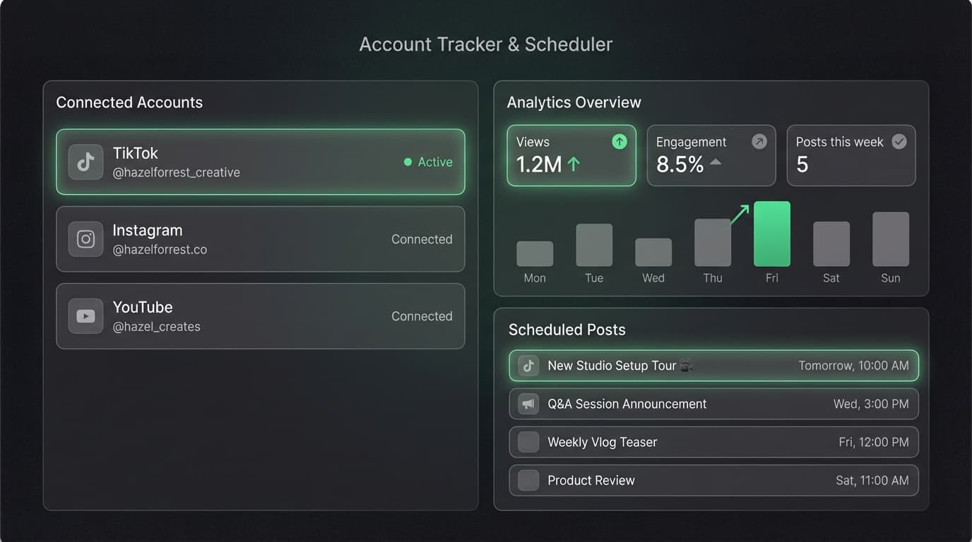 Account Tracker & Scheduler